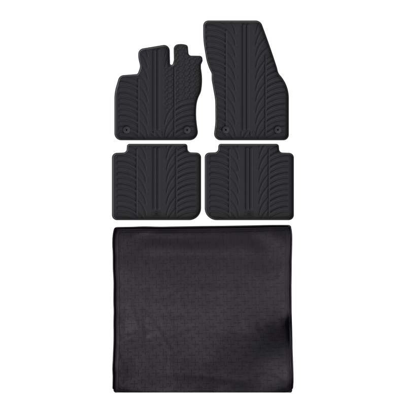 Pack tapis de coffre et tapis auto en caoutchouc pour Seat Tarraco (2019-2024)