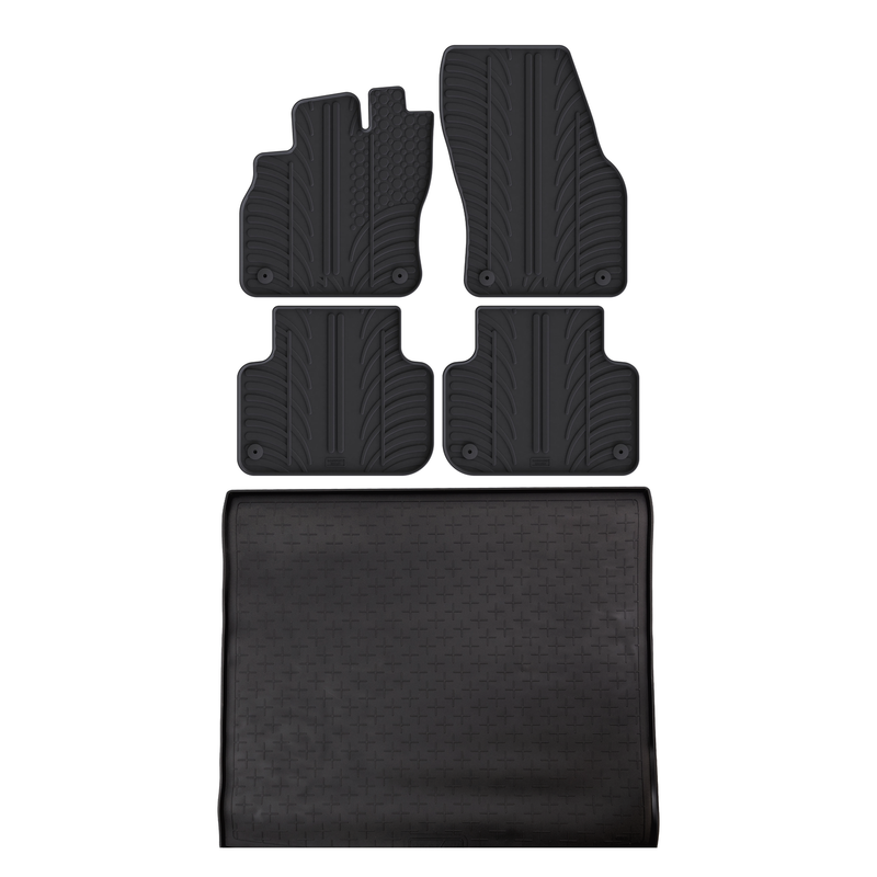 Pack tapis de coffre et tapis auto en caoutchouc pour Audi Q3 (2018-2025)