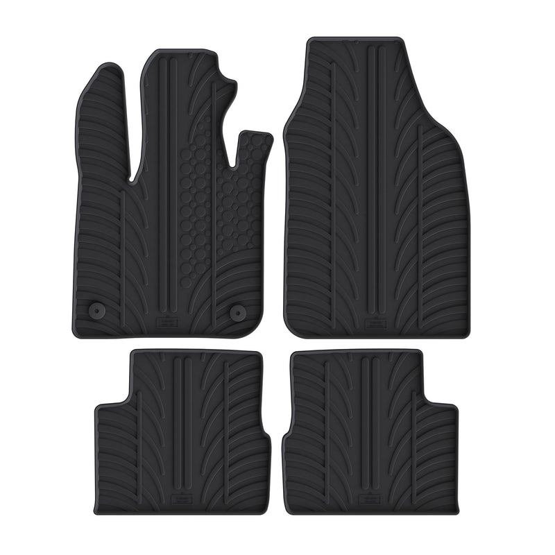 Tapis auto en caoutchouc pour Fiat 500e (2020-)