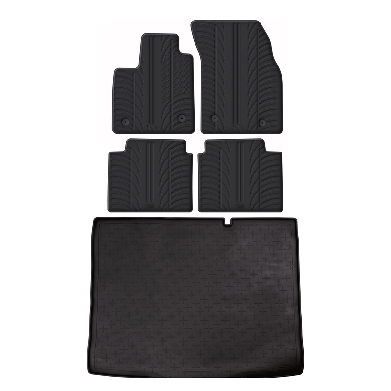 Pack tapis de coffre et tapis auto en caoutchouc pour Ford Focus (2018-2025)