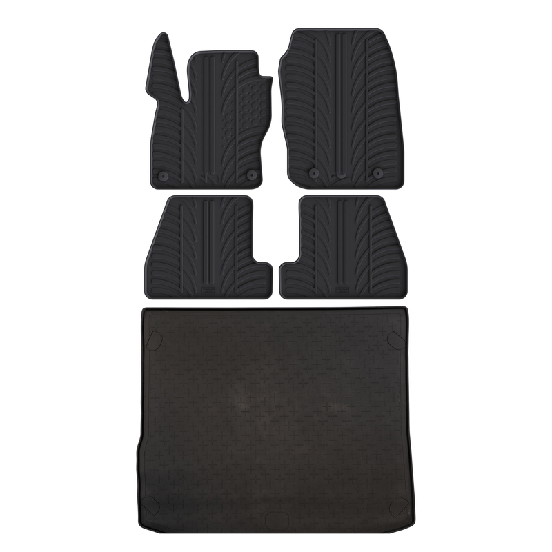 Pack tapis de coffre et tapis auto en caoutchouc pour Ford Focus (2015-2018)