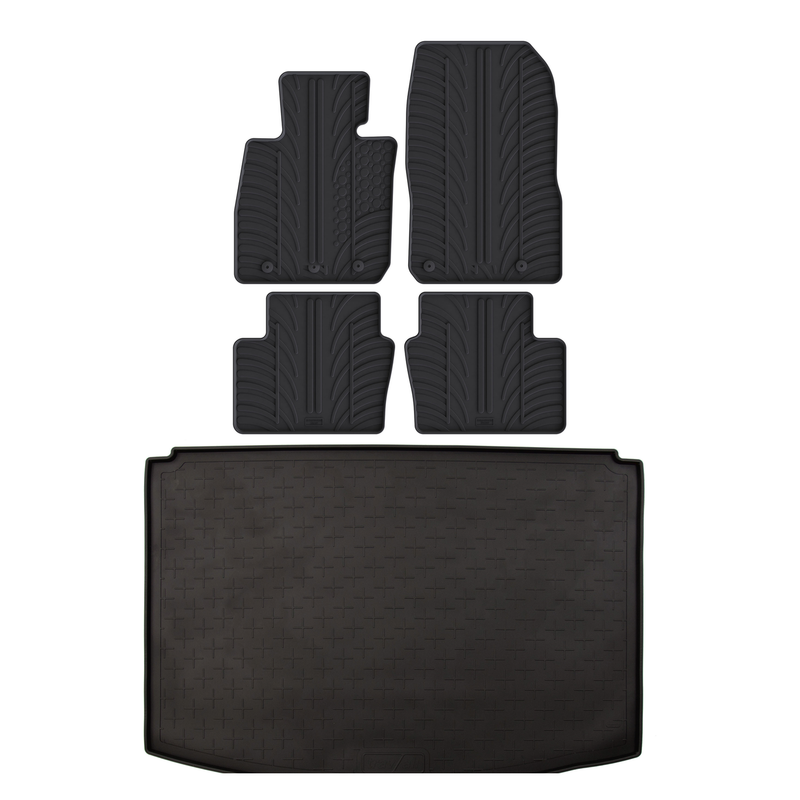 Pack tapis de coffre et tapis auto en caoutchouc pour Mazda CX-3 (2015-2021)
