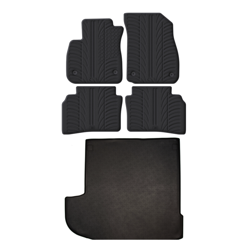 Pack tapis de coffre et tapis auto en caoutchouc pour Vauxhall Insignia (2017-2022)
