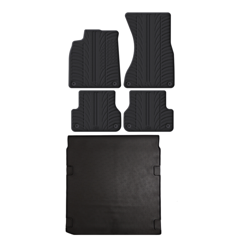 Pack tapis de coffre et tapis auto en caoutchouc pour Audi A6 (2011-2018)