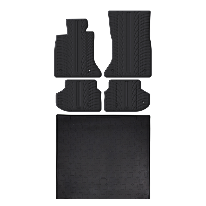 Pack tapis de coffre et tapis auto en caoutchouc pour BMW 5 Series (2009-2017)