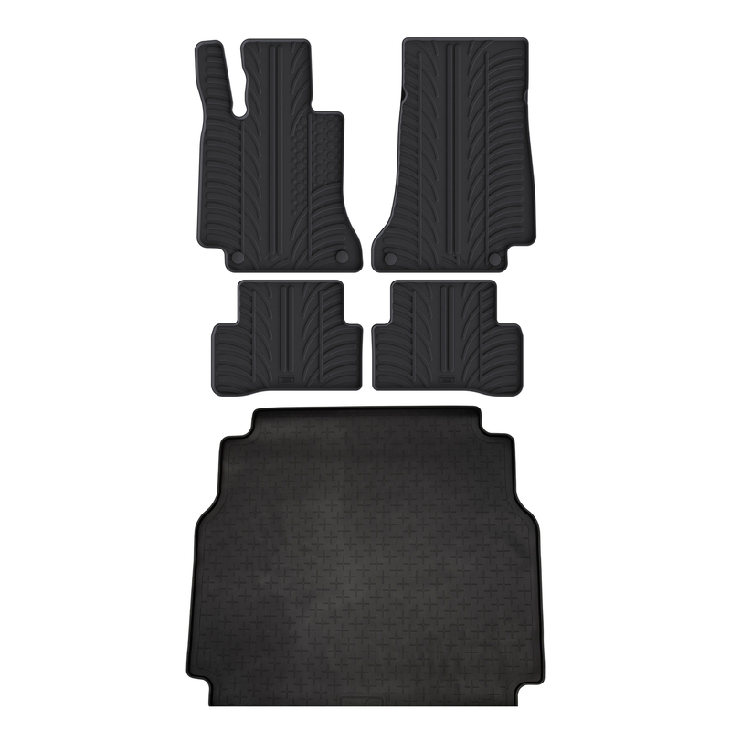 Pack tapis de coffre et tapis auto en caoutchouc pour Mercedes C-Class (2014-2021)