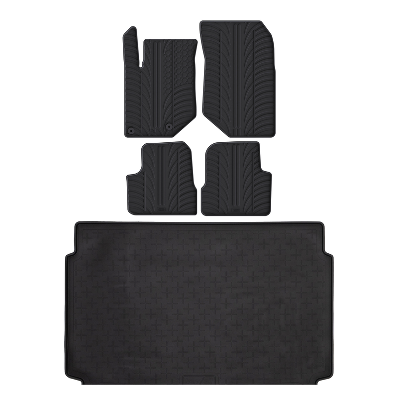Pack tapis de coffre et tapis auto en caoutchouc pour Vauxhall Mokka (2020-)