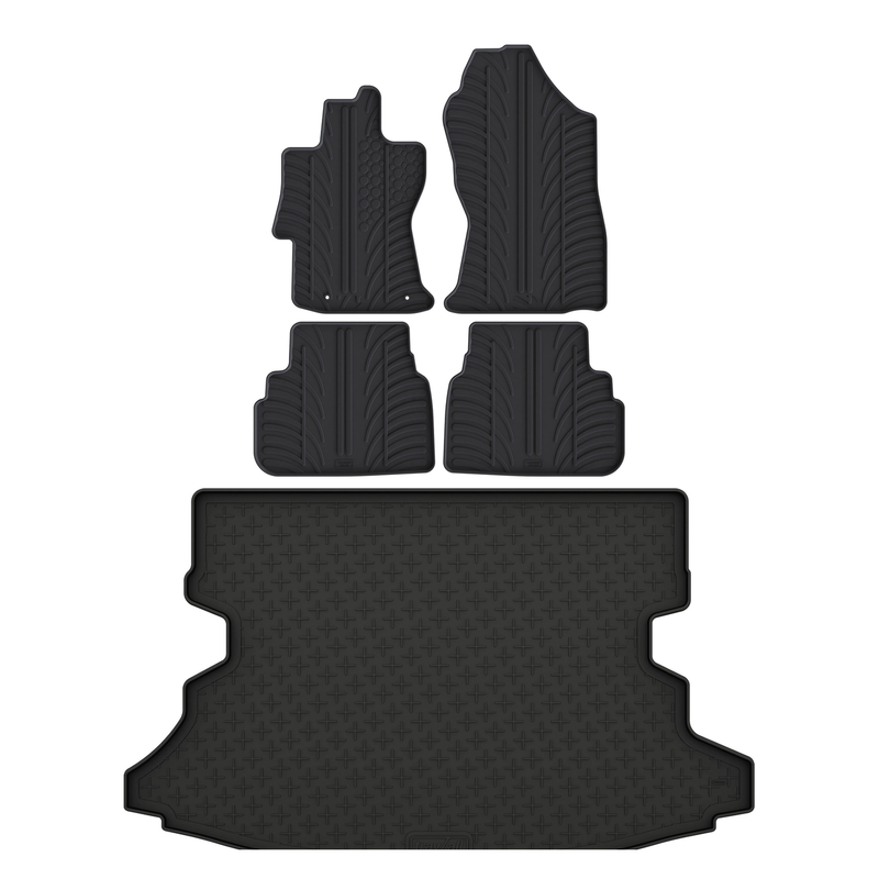 Pack tapis de coffre et tapis auto en caoutchouc pour Subaru XV (2017-2024)