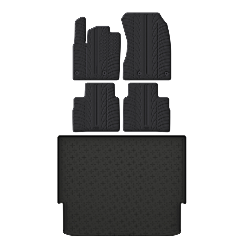 Pack tapis de coffre et tapis auto en caoutchouc pour Nissan X-Trail (2022-)