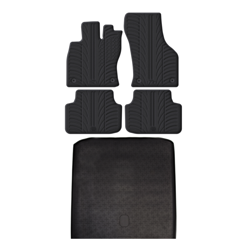 Pack tapis de coffre et tapis auto en caoutchouc pour Skoda Octavia (2013-2020)