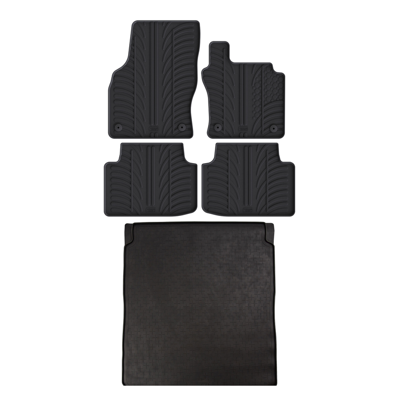 Pack tapis de coffre et tapis auto en caoutchouc pour VW Passat (2015-2024)