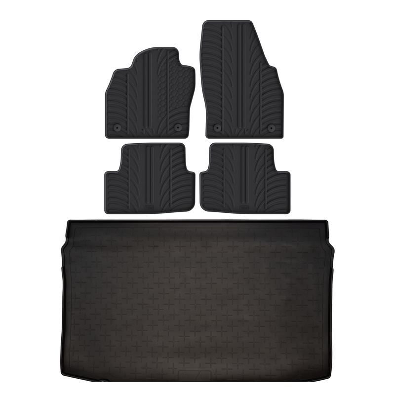 Pack tapis de coffre et tapis auto en caoutchouc pour VW Polo (2017-)