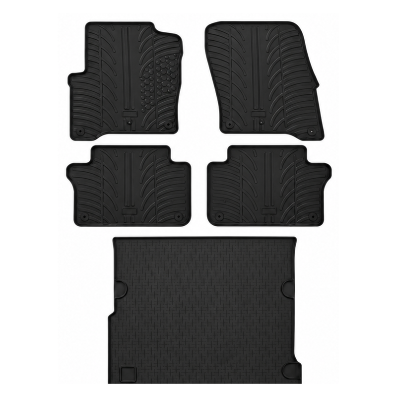 Pack tapis de coffre et tapis auto en caoutchouc pour Seat Alhambra (2010-2022)