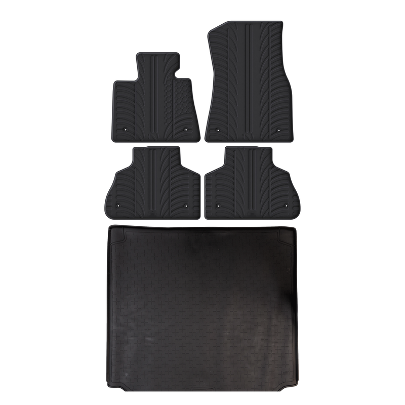 Pack tapis de coffre et tapis auto en caoutchouc pour BMW X5 (2018-2026)