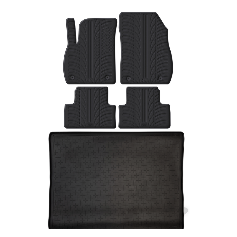 Pack tapis de coffre et tapis auto en caoutchouc pour Vauxhall Zafira (2012-2018)