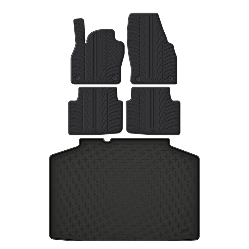 Pack tapis de coffre et tapis auto en caoutchouc pour Skoda Kamiq (2019-)