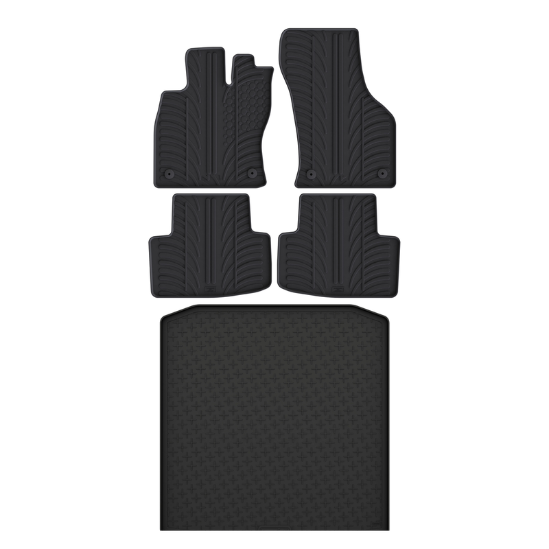 Pack tapis de coffre et tapis auto en caoutchouc pour Skoda Octavia (2020-)