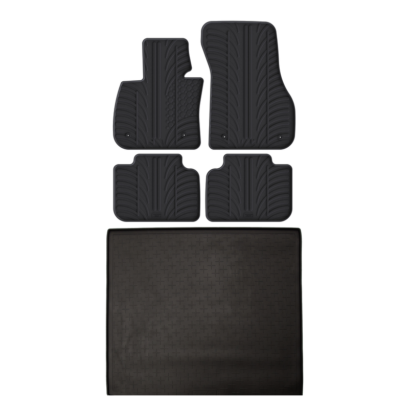 Pack tapis de coffre et tapis auto en caoutchouc pour BMW X1 (2015-2022)