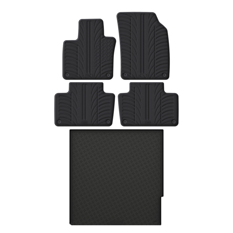 Pack tapis de coffre et tapis auto en caoutchouc pour Volvo XC90 (2015-)