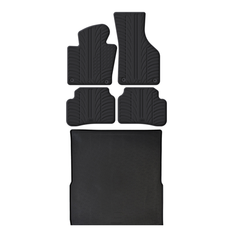 Pack tapis de coffre et tapis auto en caoutchouc pour VW Passat (2010-2015)