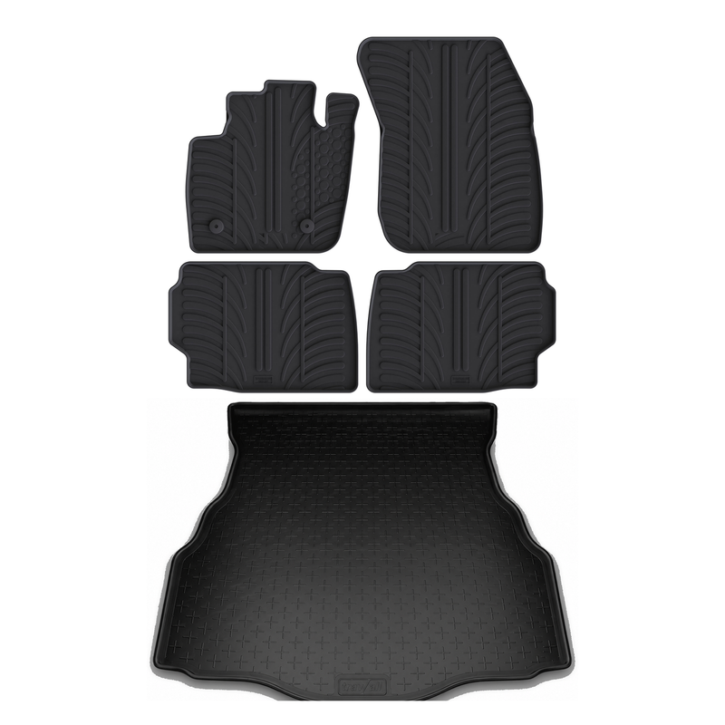 Pack tapis de coffre et tapis auto en caoutchouc pour Ford Mondeo (2014-2022)