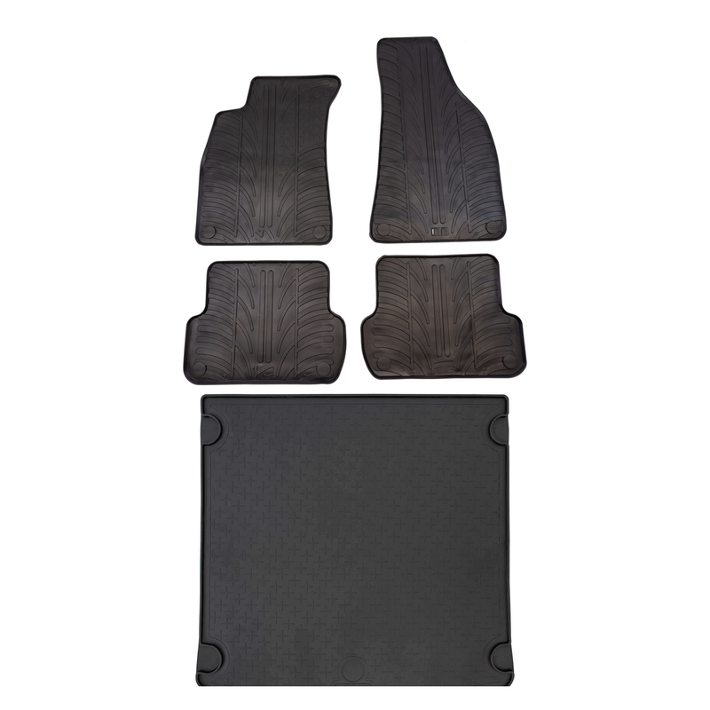 Pack tapis de coffre et tapis auto en caoutchouc pour Seat Exeo (2009-2013)