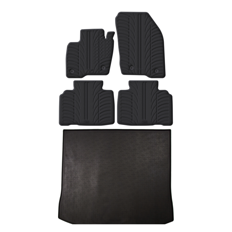 Pack tapis de coffre et tapis auto en caoutchouc pour Ford Edge (2014-2021)