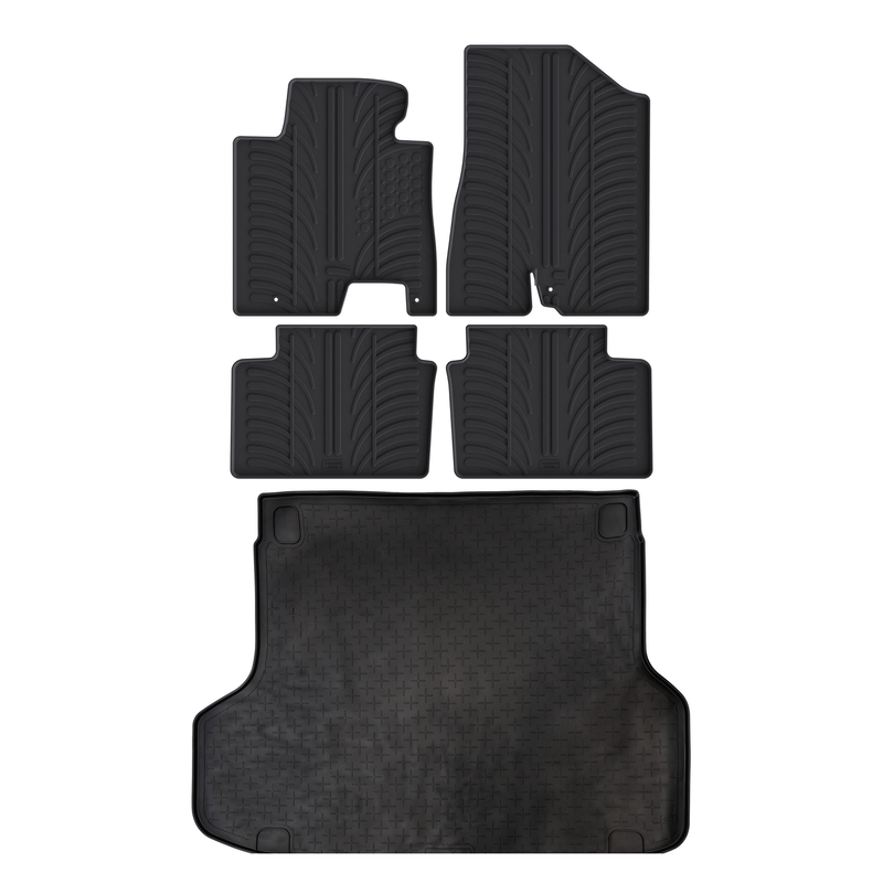 Pack tapis de coffre et tapis auto en caoutchouc pour Hyundai i30 (2017-)