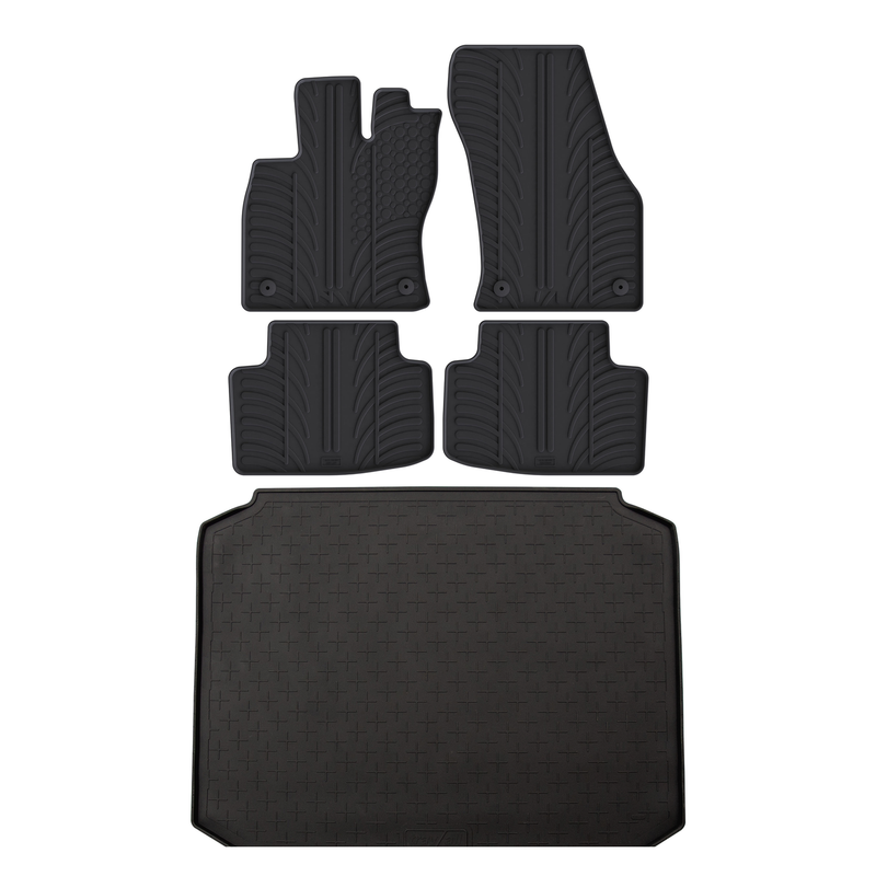 Pack tapis de coffre et tapis auto en caoutchouc pour Audi A3 (2012-2020)