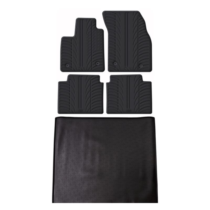 Pack tapis de coffre et tapis auto en caoutchouc pour Ford Focus (2018-2025)