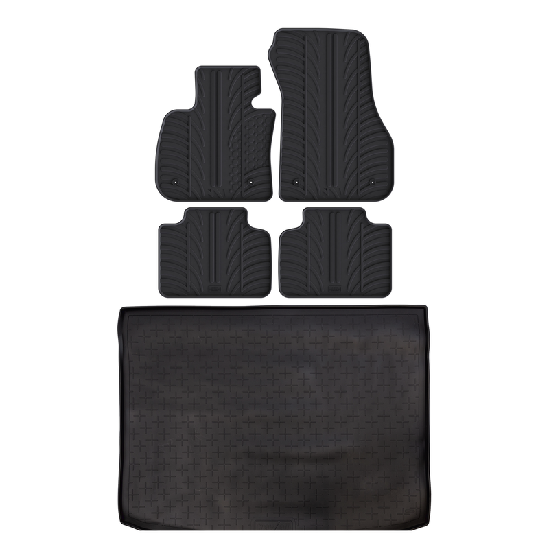 Pack tapis de coffre et tapis auto en caoutchouc pour BMW 2 Series Active Tourer (2014-2021)