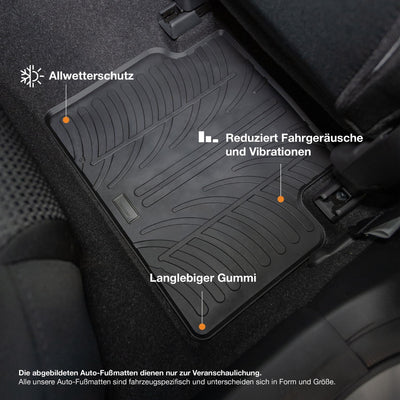 Tapis de sol en caoutchouc pour Dacia Duster (2017-2024)