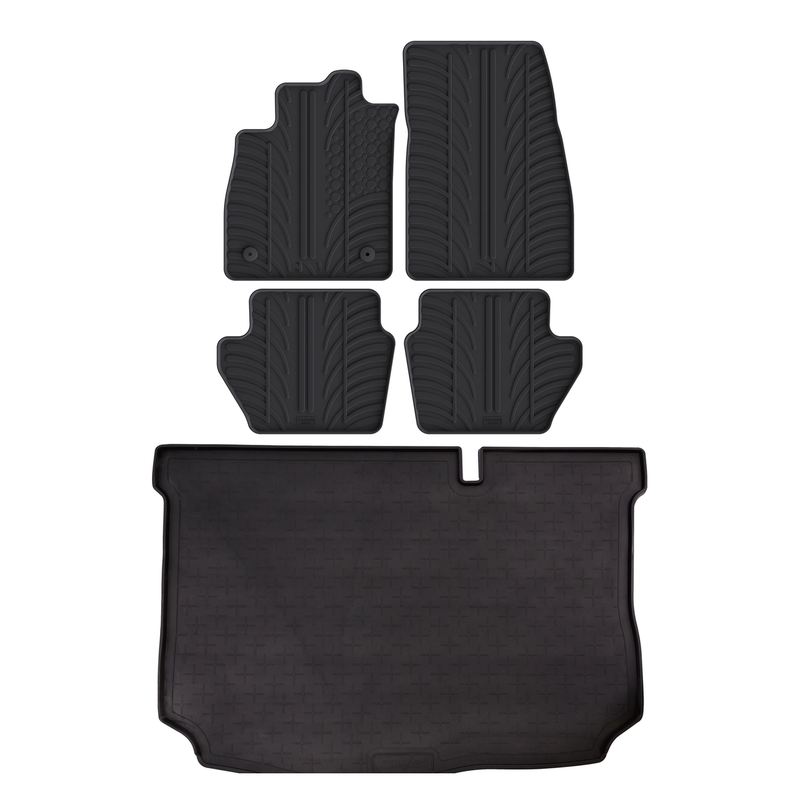 Pack tapis de coffre et tapis auto en caoutchouc pour Ford Fiesta (2017-2023)