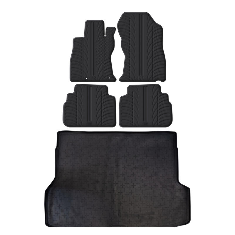Pack tapis de coffre et tapis auto en caoutchouc pour Subaru Forester (2018-2025)