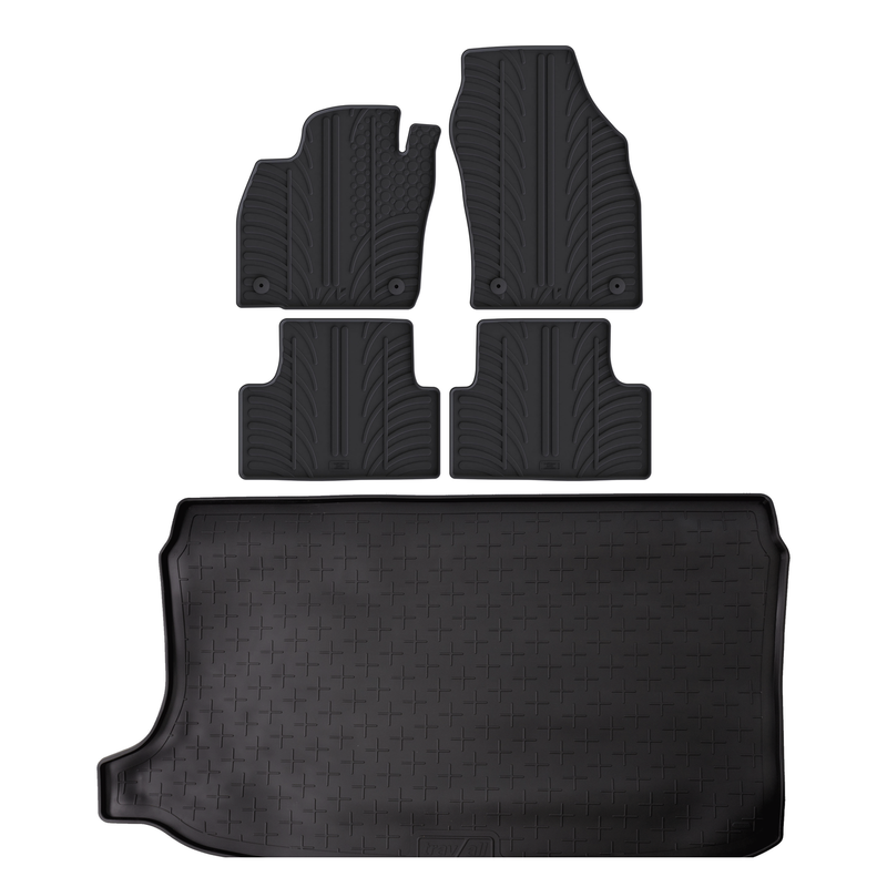 Pack tapis de coffre et tapis auto en caoutchouc pour VW T-Cross (2019-)