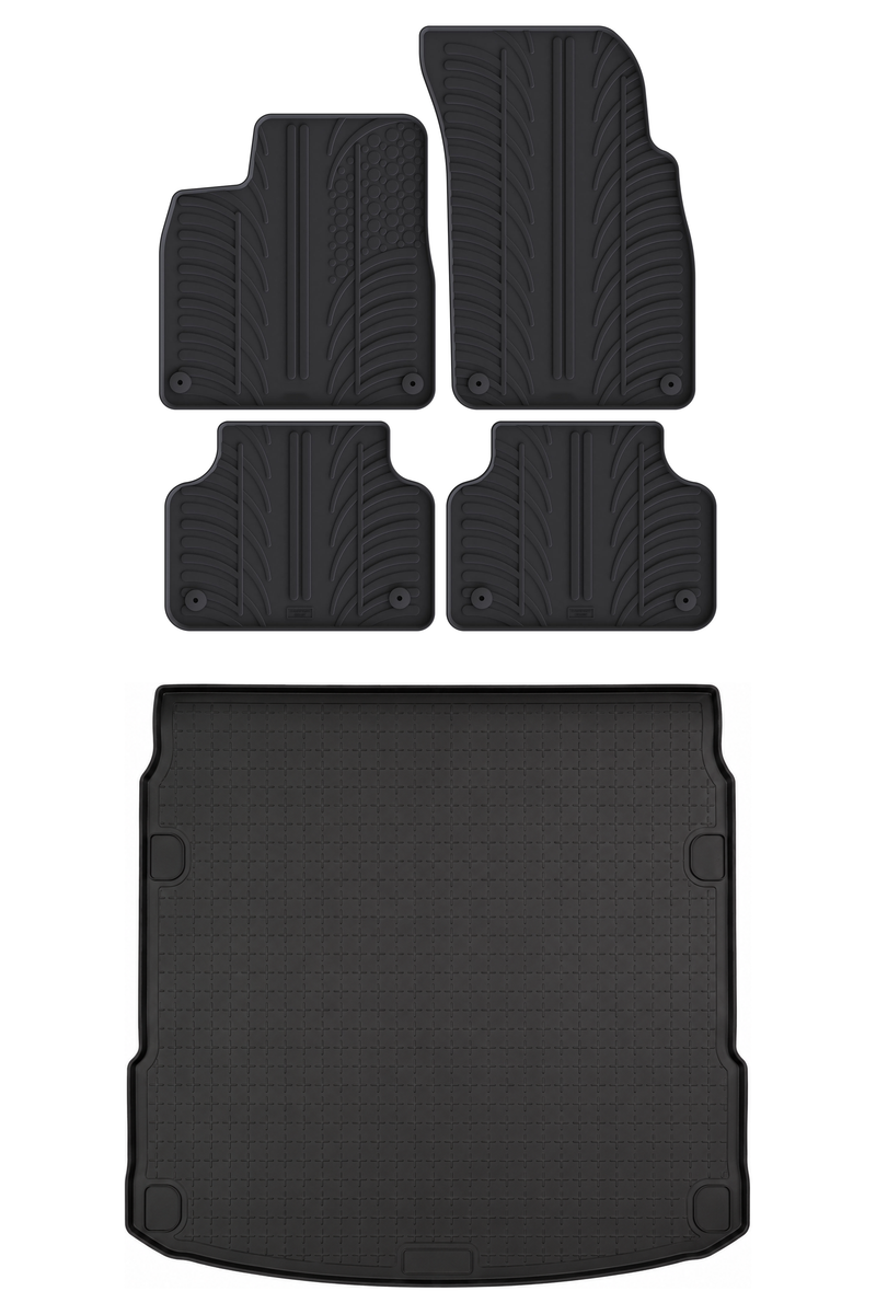 Pack tapis de coffre et tapis auto en caoutchouc pour Audi Q8 e-tron (2023-)