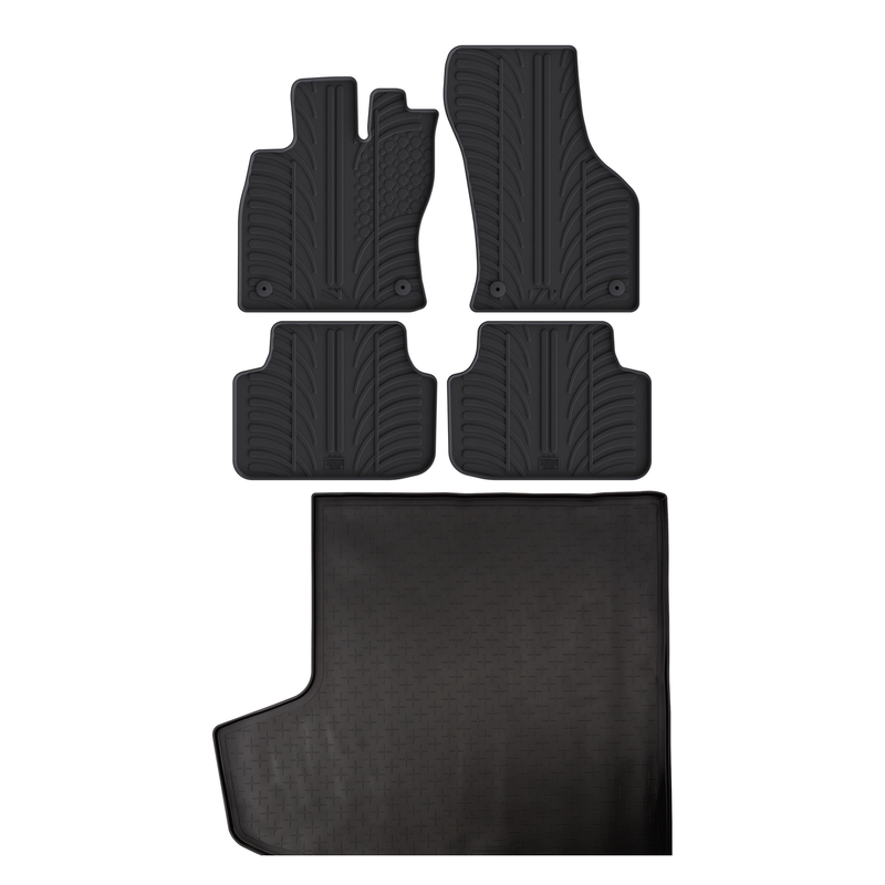 Pack tapis de coffre et tapis auto en caoutchouc pour Skoda Octavia (2013-2020)