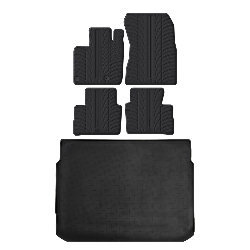Pack tapis de coffre et tapis auto en caoutchouc pour Nissan Qashqai (2021-)