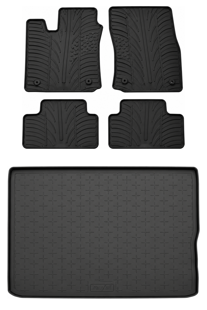 Pack tapis de coffre et tapis auto en caoutchouc pour Vauxhall Meriva (2010-2017)