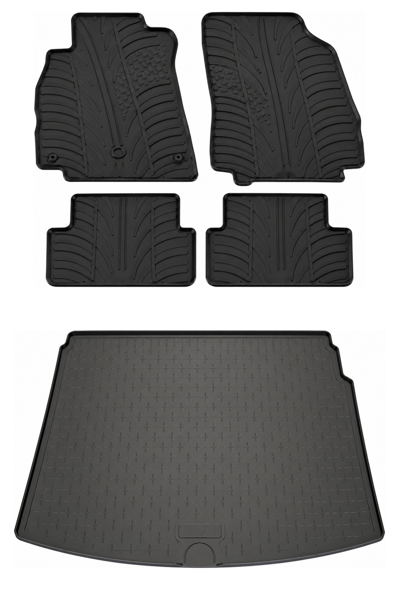 Pack tapis de coffre et tapis auto en caoutchouc pour Renault Megane (2008-2016)