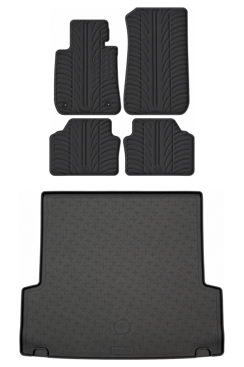 Pack tapis de coffre et tapis auto en caoutchouc pour BMW 3 Series (2005-2012)