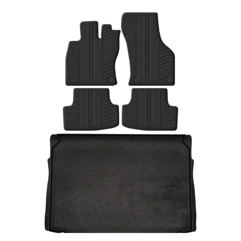 Pack tapis de coffre et tapis auto en caoutchouc pour VW Golf (2013-2020)