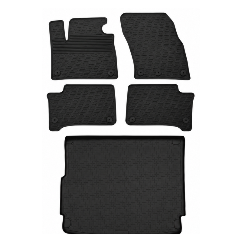 Pack tapis de coffre et tapis auto en caoutchouc pour Porsche Cayenne (2010-2018)