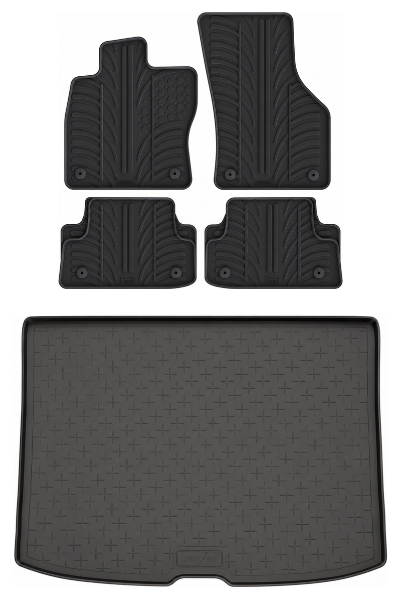 Pack tapis de coffre et tapis auto en caoutchouc pour Audi A3 (2012-2020)