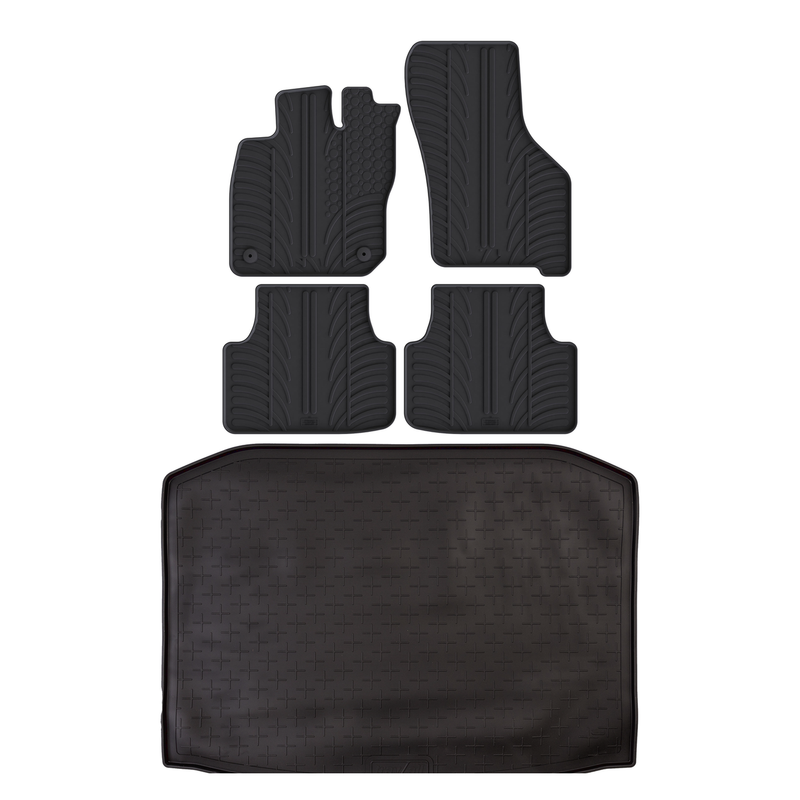 Pack tapis de coffre et tapis auto en caoutchouc pour Seat Leon (2020-)