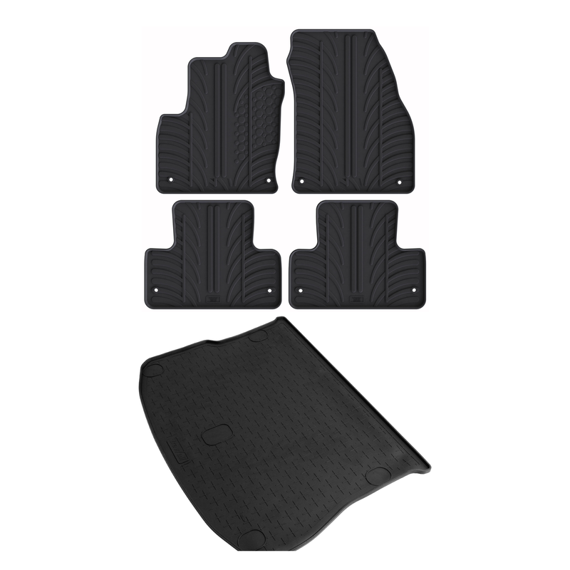 Pack tapis de coffre et tapis auto en caoutchouc pour Land Rover Range Rover Evoque (2011-2019)