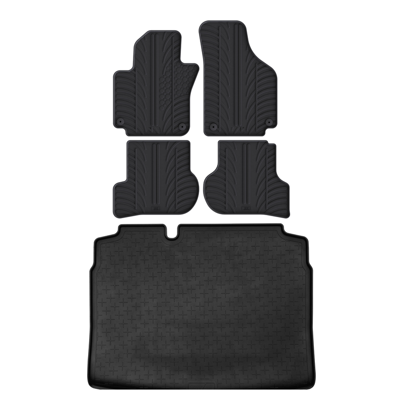 Pack tapis de coffre et tapis auto en caoutchouc pour VW Golf (2009-2013)