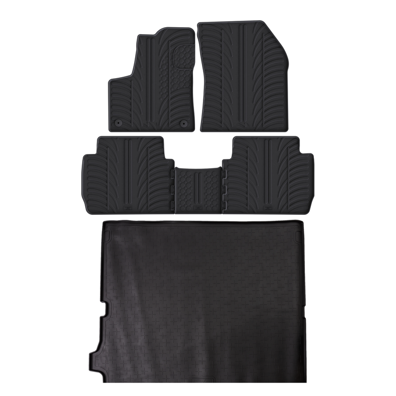 Pack tapis de coffre et tapis auto en caoutchouc pour Peugeot 5008 (2016-2024)