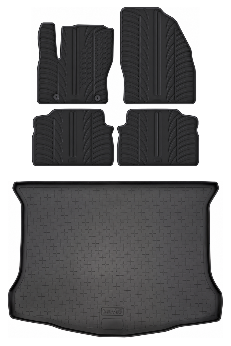 Pack tapis de coffre et tapis auto en caoutchouc pour Ford Kuga (2008-2012)