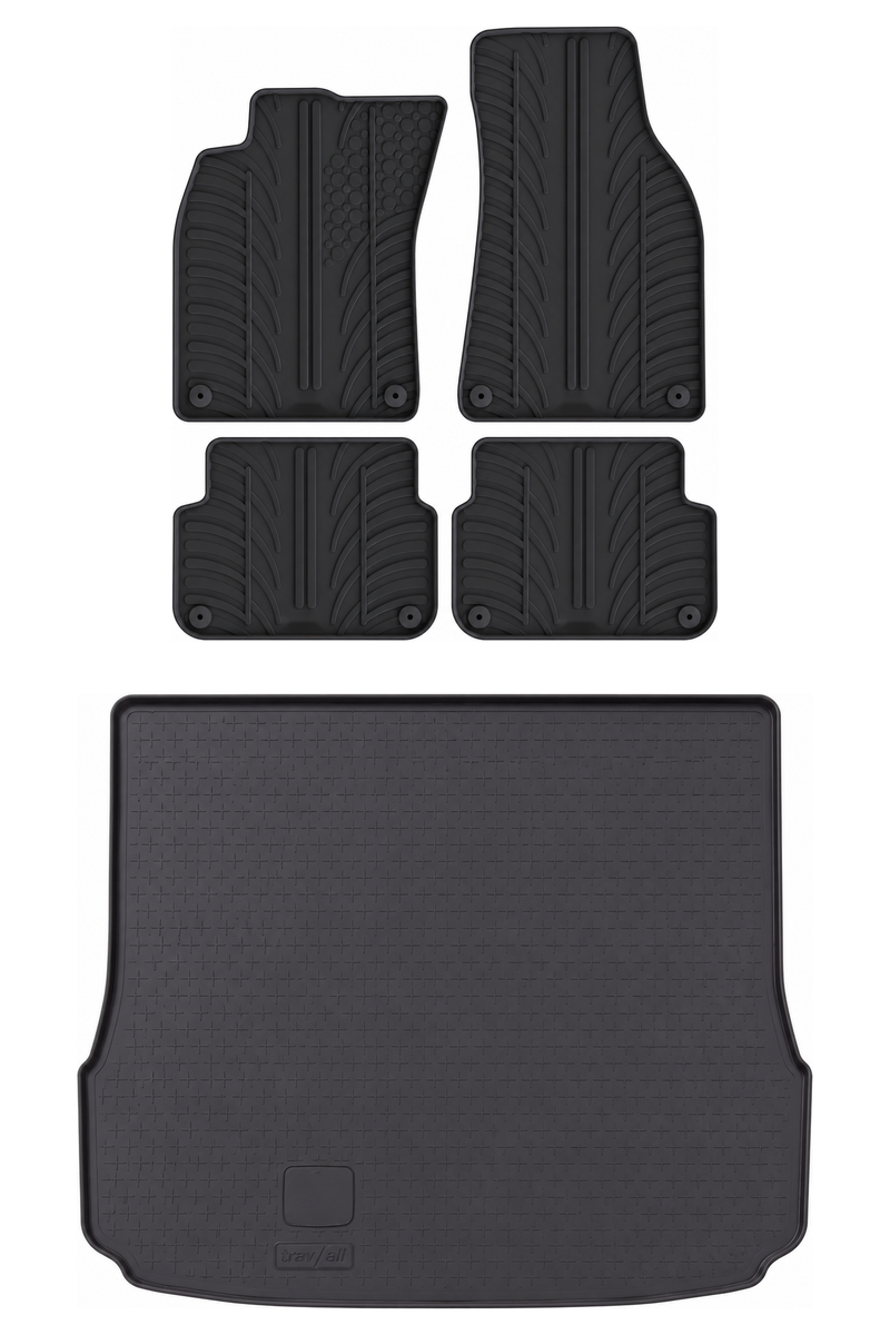 Pack tapis de coffre et tapis auto en caoutchouc pour Audi A6 (2004-2011)